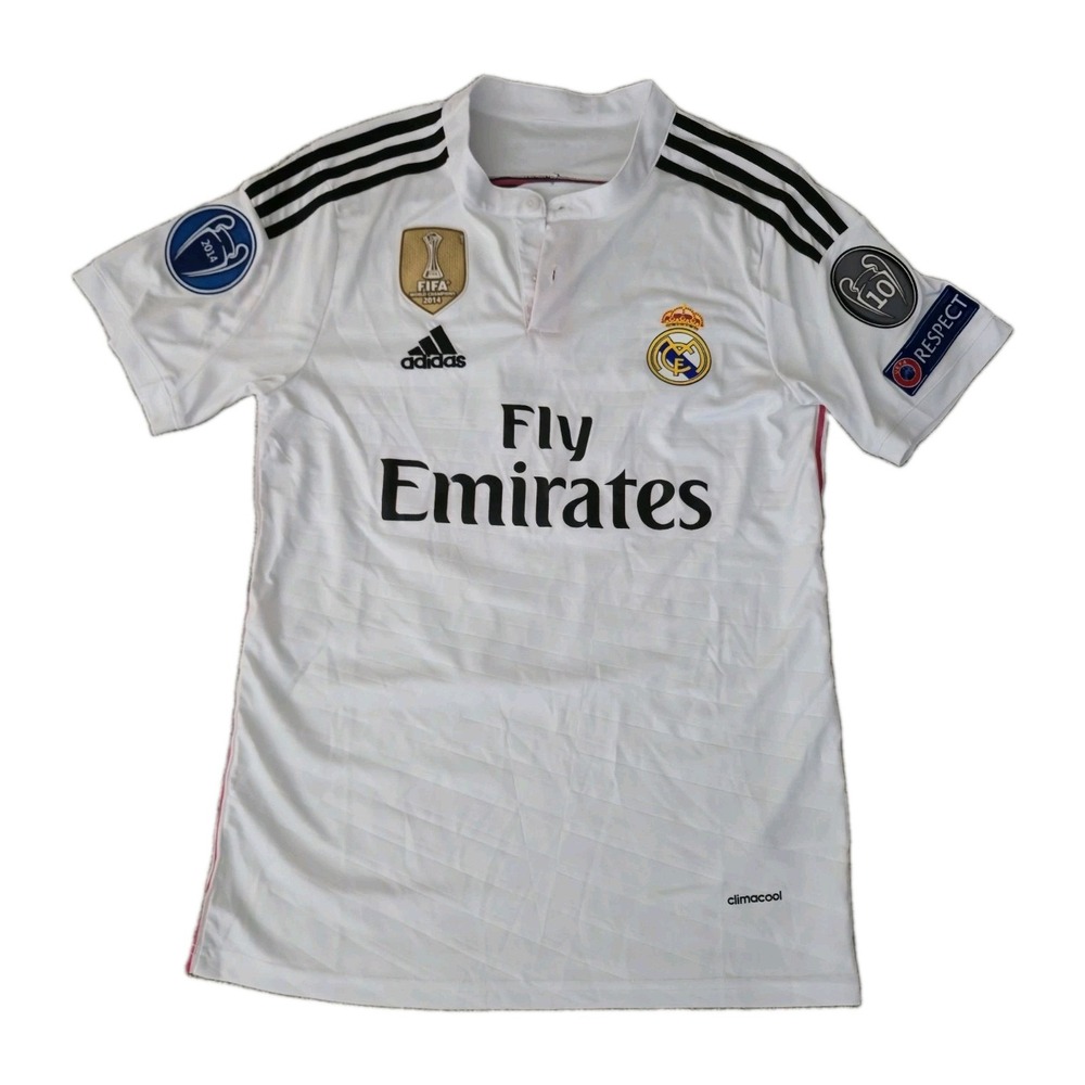 James Rodriguez #10 Real Madrid 2014 Soccer Jersey Remake Adidas Men's Small